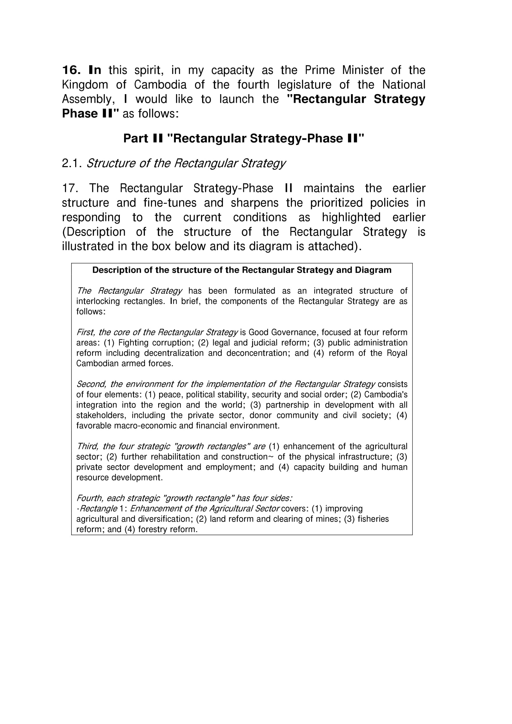 Rectangular Strategy Phase II)