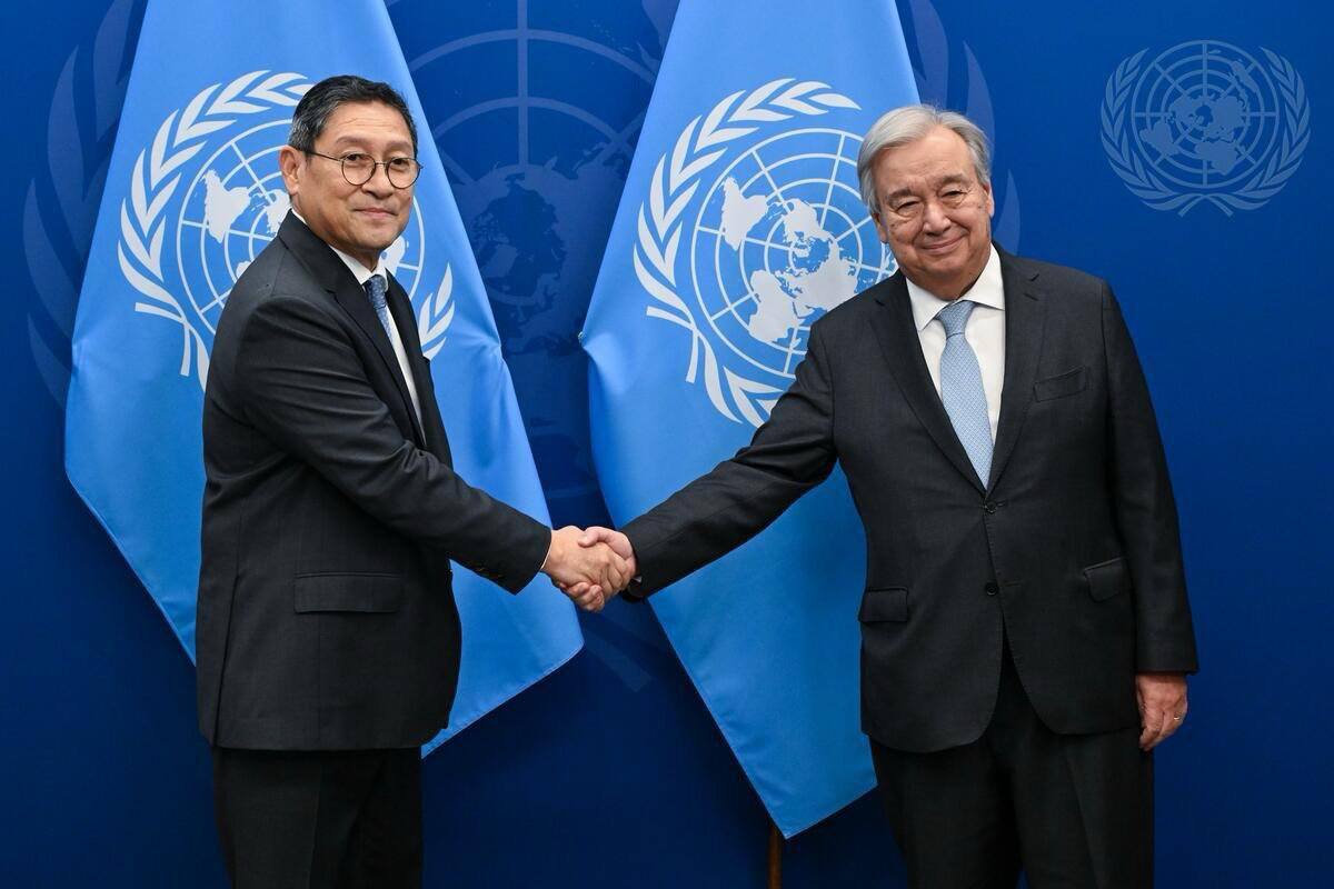 Meeting between His Excellency SOK Chenda Sophea, Deputy Prime Minister and Minister of Foreign Affairs and International Cooperation and His Excellency António Guterres, Secretary-General of the United Nations 