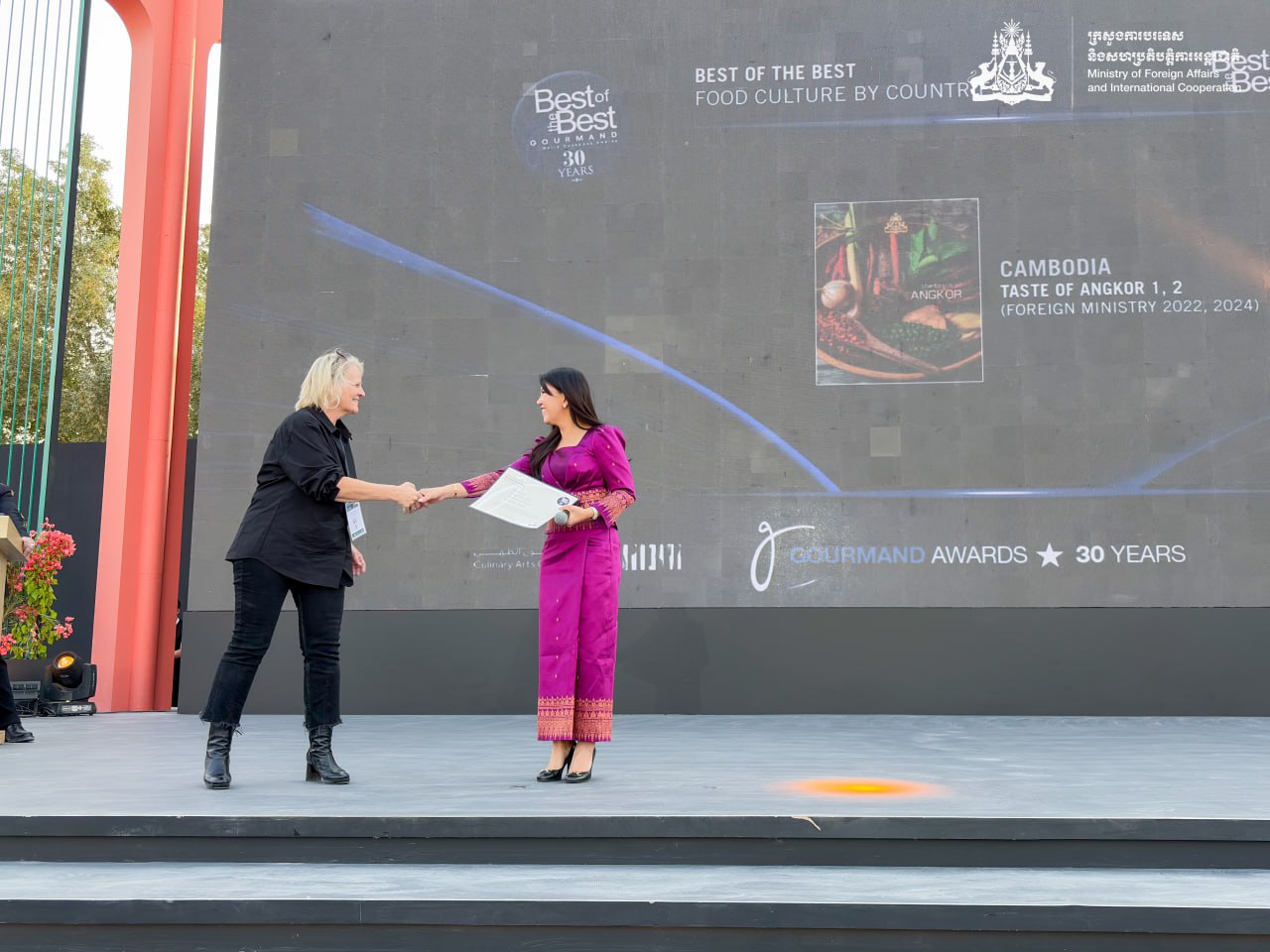 The Taste of Angkor (1st and 2nd editions) receives the “Best of the Best- Cambodia” at Saudi Feast Food Festival