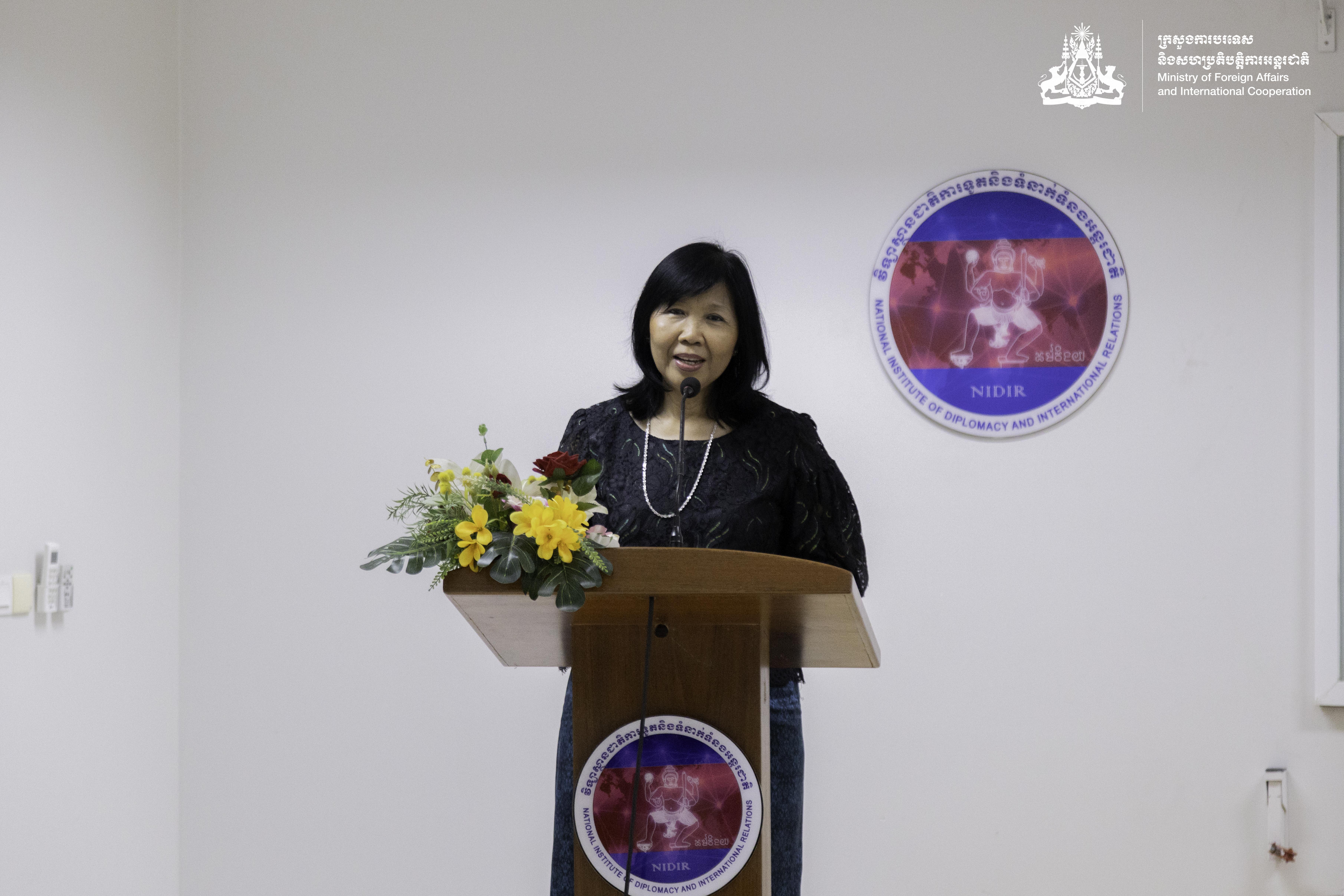 Her Excellency Eat Sophea, Secretary of State, Personal Adviser to Samdech Moha Borvor Thipadei HUN MANET, Prime Minister of the Kingdom of Cambodia, presided over the Closing Ceremony of the “Culinary Diplomacy Training Course”