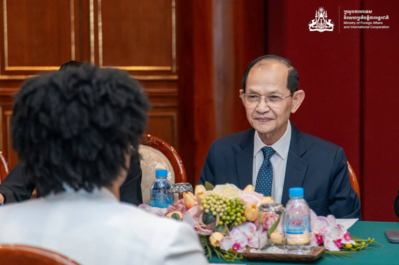 His Excellency Secretary of State KAN Pharidh holds a bilateral meeting with Her Excellency Milena Caridad Zaldívar Piedra