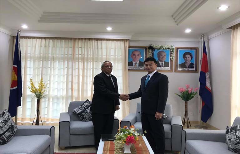 His Excellency Ouk Chandara, Cambodian Ambassador to Brunei, received a ...